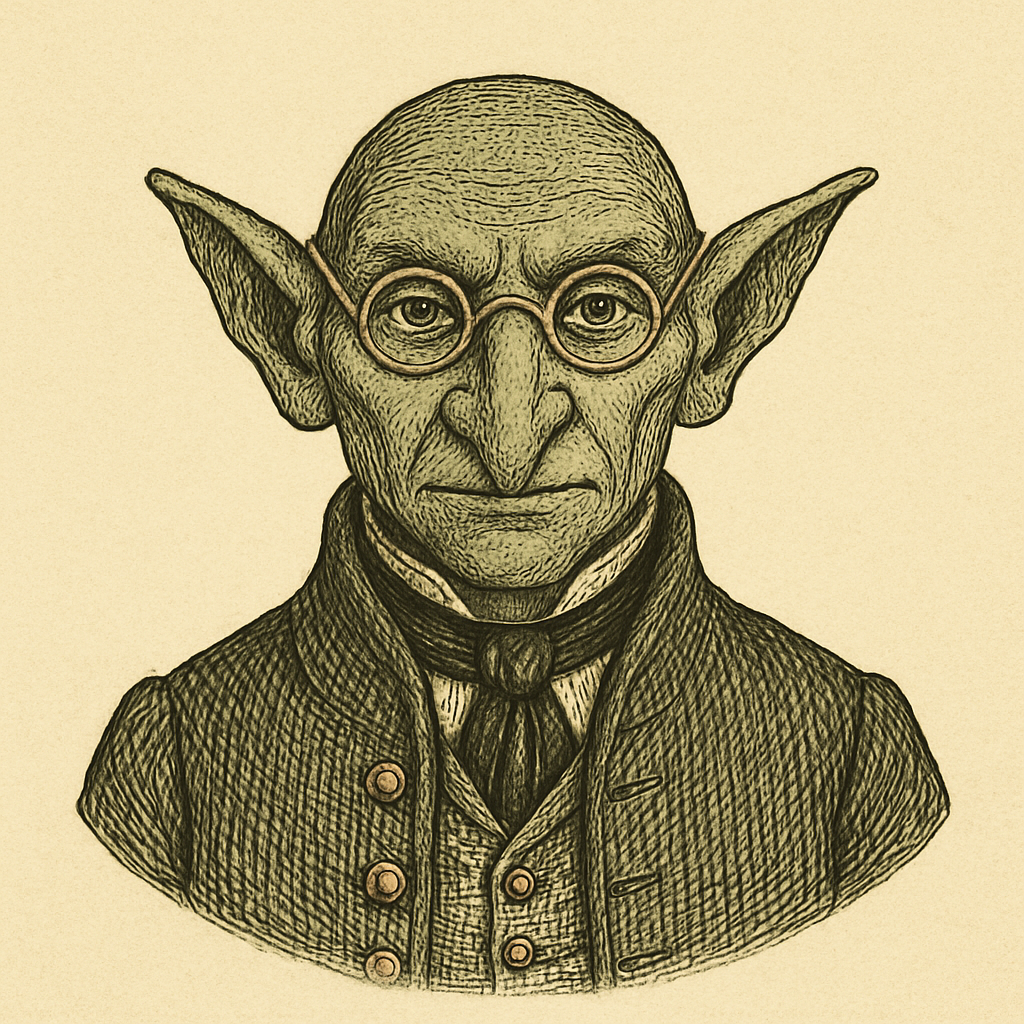 The Goblin — frontispiece portrait, head and shoulders