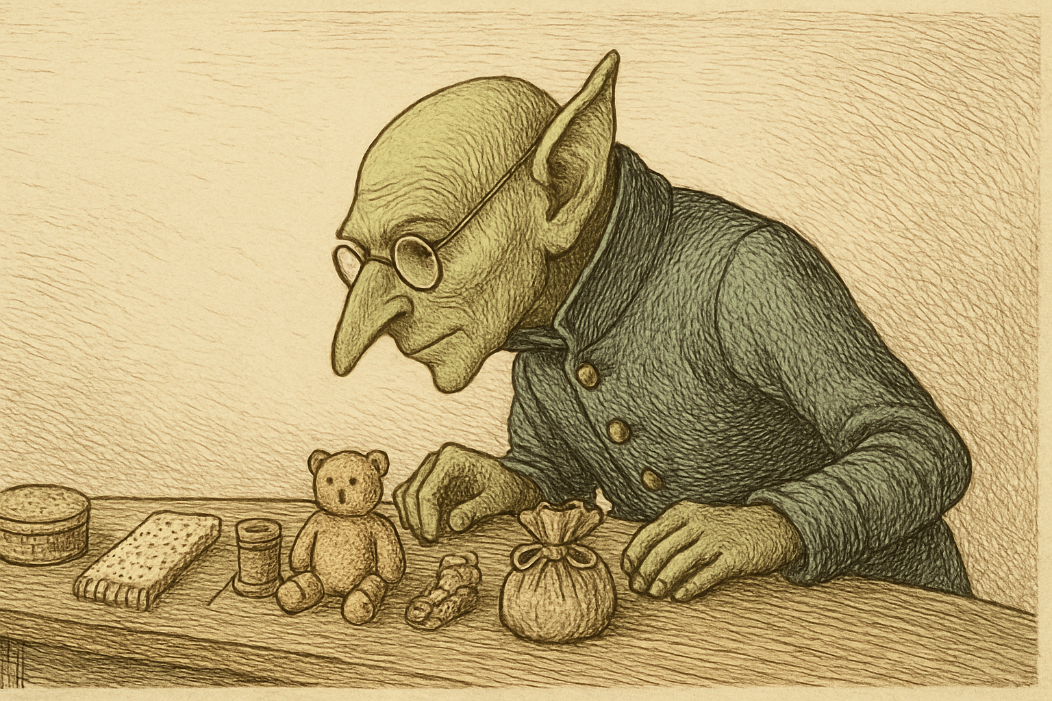 The Goblin, mid-autopsy.